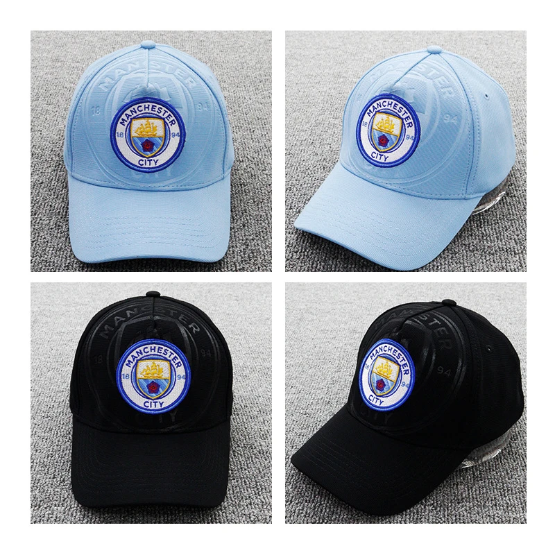 

Unisex 2019 Manchester City F.C Sun Cool Hat Gold Embroidery Adjustable Baseball Caps