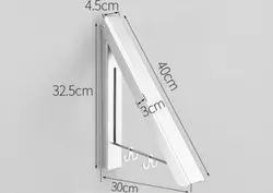 Модная домашняя настенная вешалка, креативная невидимая складная вешалка для ванной комнаты, многофункциональная сушильная вешалка для