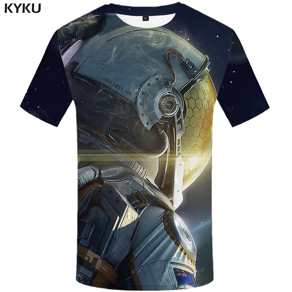 

3d Tshirt Space Galaxy T shirt Men Astronaut Tshirt Printed Metal Anime Clothes Cosplay Tshirts Casual Shirt Print Short Sleeve
