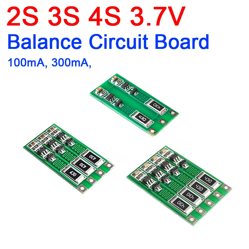 2S 3S 4S 18650 Li-ion Lithium Battery Cell Charger Module Balance Circuit Board