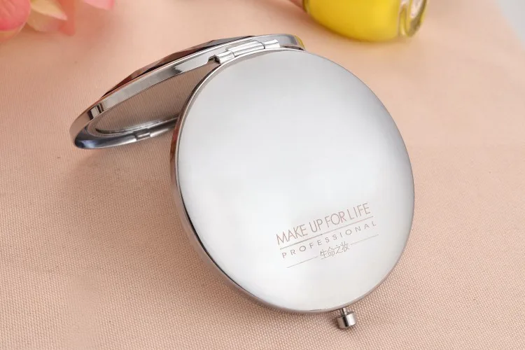 Portáteis para a Mulher Lote Prata Oco Esculpida Dobrável Dupla Face Maquiagem Pequeno Espelho Presentes Atacado 100 Pçs - 19 Espelhos para maquiagem