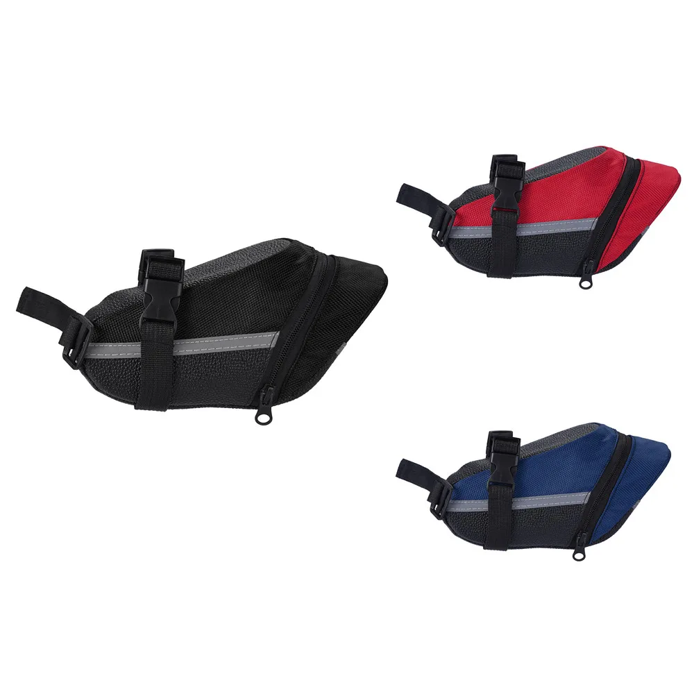 

3 Color Nylon Bicycle Bag Bike Waterproof Storage Saddle Bag Seat Cycling Tail Rear Pouch Bag Storage Saddle Bag Seat Rear#p4