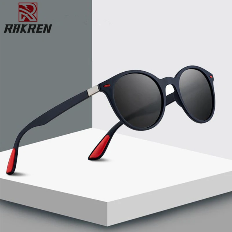 

Polarized Sunglasses Men Brand Design Reflective Round Sun Glasses For Men UV400 Outdoor Driving Eyeglasses Male Rays