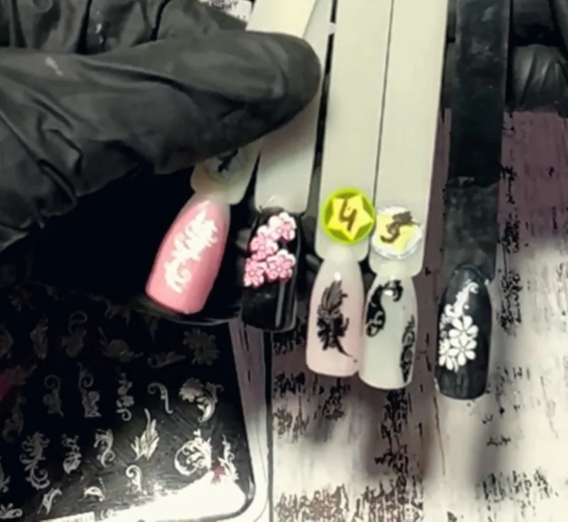 9,5*14,5 см дизайн ногтей штамп шаблон цветок листья изображение шаблон печатная пластина для маникюра печать ногтей