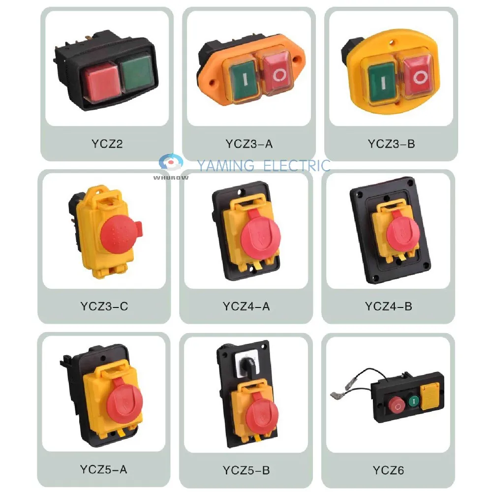 Электромагнитный переключатель 5 Pin ВКЛ. Выкл. 2 положения Мгновенный Кнопочный защитный чехол водонепроницаемый YCZ3-C аварийной остановки 15а