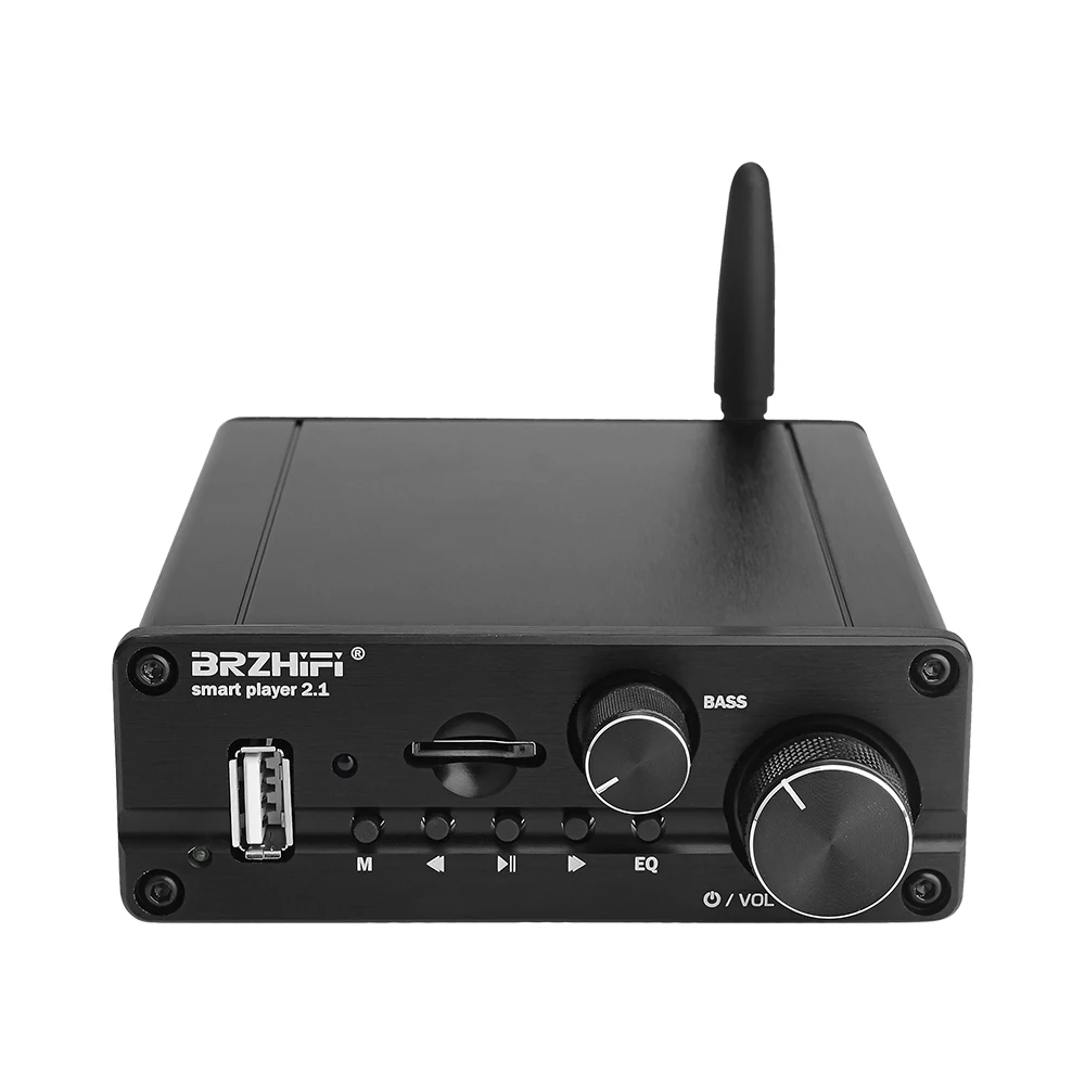 BRZHIFI TPA3116 HIFI Fever Цифровой Bluetooth 5,0 высокой мощности 50 Вт* 2+ 100 Вт 2,1 канальный сабвуфер усилитель USB TF U декодирование диска - Цвет: Black