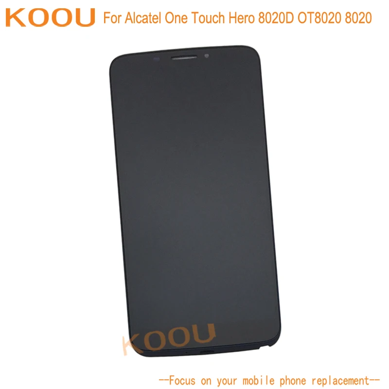 ЖК-дисплей для Alcatel One Touch Hero 8020D OT8020 8020 сенсорный экран дигитайзер сборка Замена с рамкой