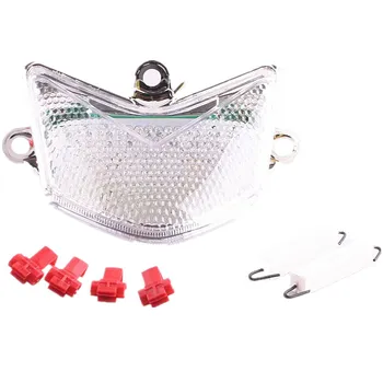 

For Kawasaki Ninja ZX10R 2004-2005 LED Rear Brake Tail Light Integrated Turn Signals Clear