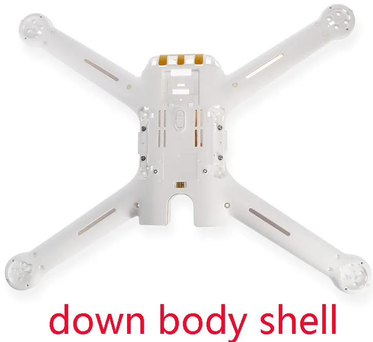 Mi Drone 4k версия запасных частей Baldes рамка Комплект шасси двигателя корпус батареи Пропеллер Защита Wi-Fi приемник - Цвет: down body shell