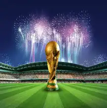 Copa Mundial de fútbol deportes campo fondos paño de vinilo de alta calidad ordenador impreso foto telón de fondo