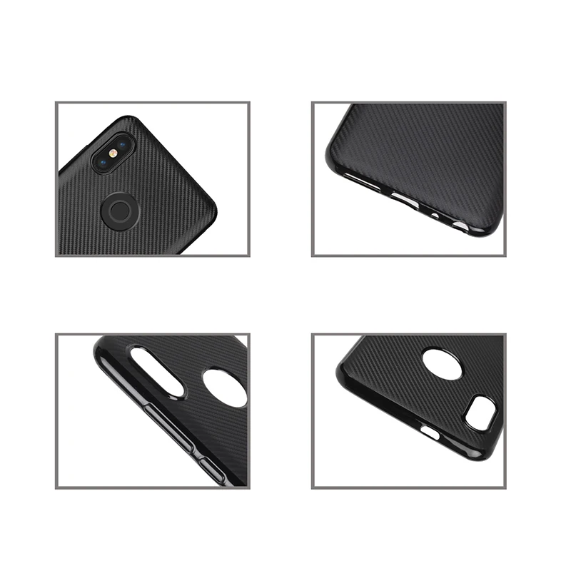 carbon fiber silicone case xiaomi redmi note 5 pro (7)