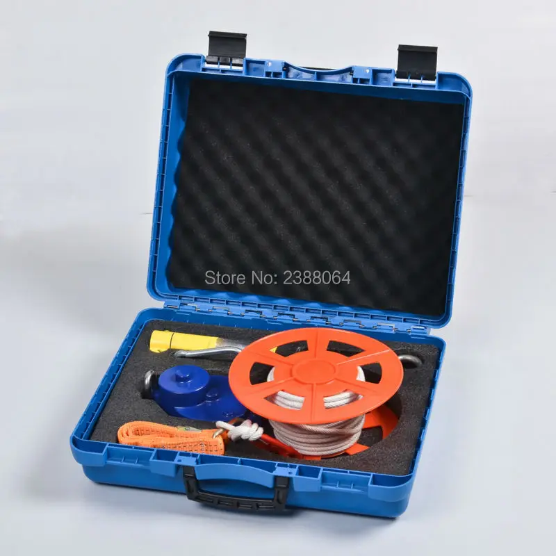 

20M High quality life saving escape slow descent device with wire rope