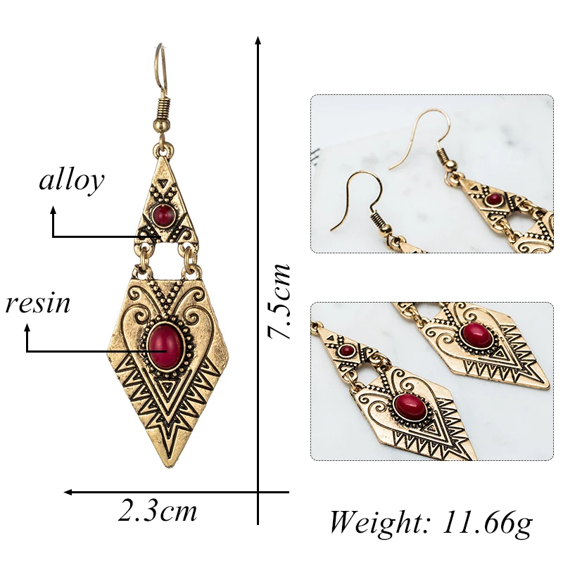 Fashion Drop Earrings for Women Golden and Silver Hanging Dangle Earrings with Nature Stone Women Wedding Jewelry Accessories
