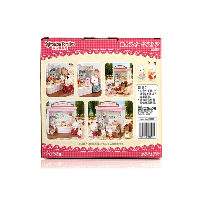 Sylvanian Families кукольный домик сладости магазин Acessories Playset No Figure девочка дети подарок 28898 Новинка