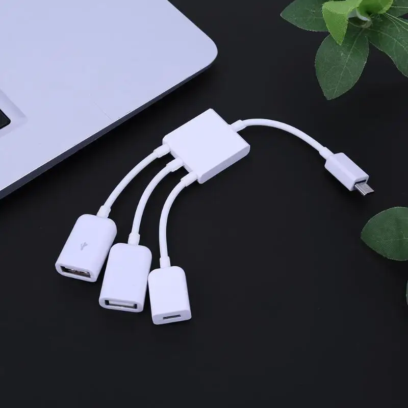 3 в 1 микро USB папа мама адаптер OTG зарядный кабель шнур для передачи данных