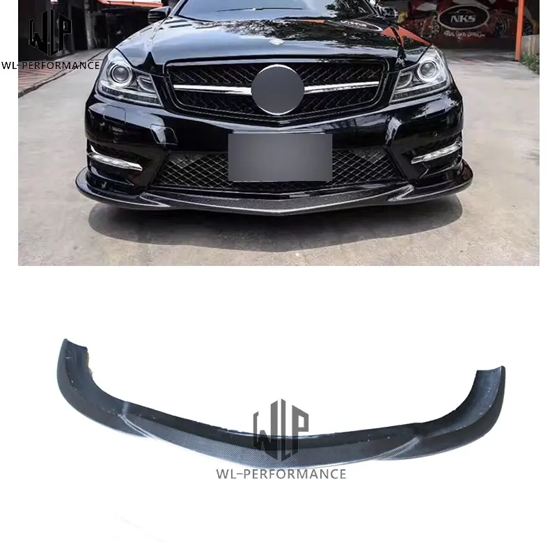 

C Class carbon fiber sports type Front Bumper Lip Spoiler Diffuser EG type exclusive use for C Class W204 12-up Car styling use