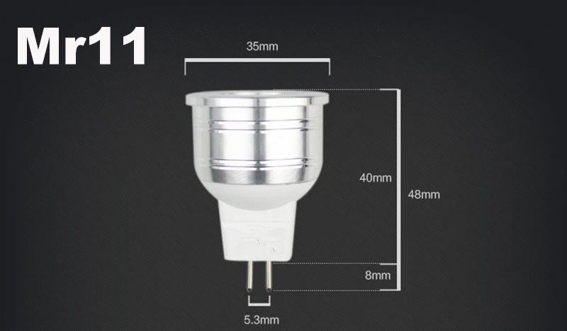 Светодиодный GU10 открытый прожектор 3 Вт Mr11 DC12V лампы затемняемый gu5.3 220V 35 мм точечные светильники