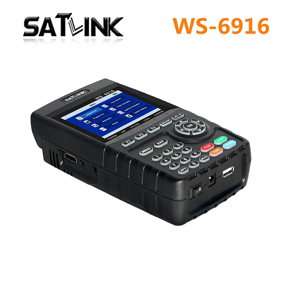 

Satfinder Satlink WS-6916 DVB-S2 High Definition Satellite meter 6916 Satellite Finder MPEG-2/MPEG-4 HD Signal Finder