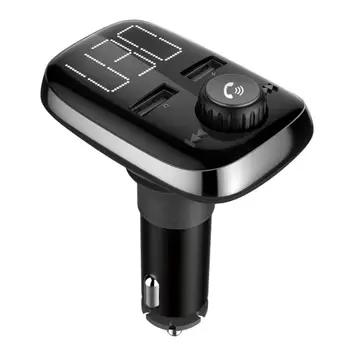 

Large Screen Wireless Bluetooth Handsfree Music Player FM Transmitter Modulator MP3 Player APP Car Locator Dual USB Charger
