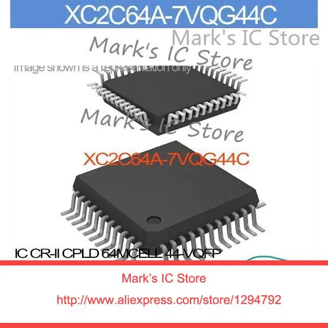 XC2C64A-7VQG44C IC CR-II CPLD 64MCELL 44-VQFP XC2C64A-7VQG Inc 2C64A XC2C64A 2C64A-7V | Электронные компоненты и