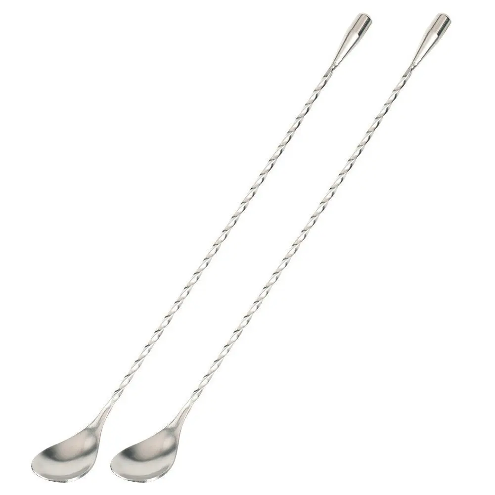 12 Inch Stainless Steel Mixing Spoon Bar Spoon Mixing Spoon Spiral