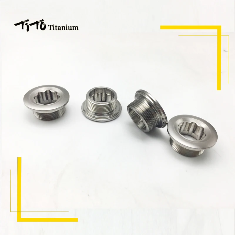 تيتو titanium دراجة بسبائك كرنك غطاء M20 المسمار الدراجة crankset تحديد الذراع الترباس موضوع مع الساعد كاب دراجة أجزاء