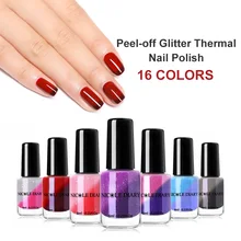 NICOLE DIARY Отшелушивающий лак для ногтей, меняющий температуру, лак для ногтей, Блестящий лак для ногтей, лак для ногтей, блестки, украшение для ногтей