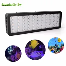 Populargrow Wi-Fi 165 Вт аквариумный светильник для коралловых рифов с регулируемой яркостью и функцией Wi-Fi, морской светильник, лучший для аквариума