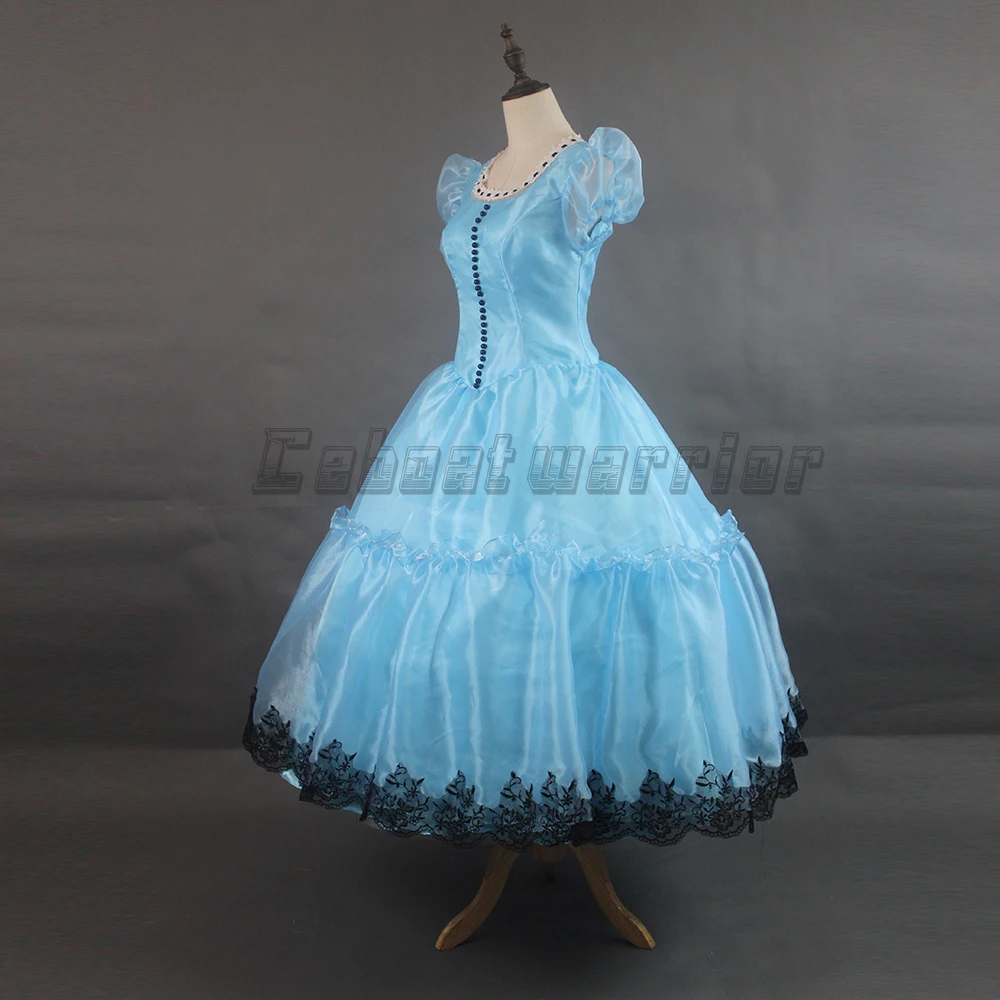 Robe Alice Au Pays Des Merveilles Film Alice au pays des merveilles film Alice robe bleue Cosplay déguisement fête  sur mesure - AliExpress
