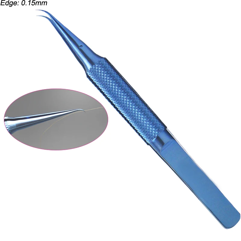 Анти-Магнитный титановый сплав микрохирургический Изогнутый пинцет антикоррозийный 0,02 мм материнская плата Fly line инструмент отпечатков пальцев