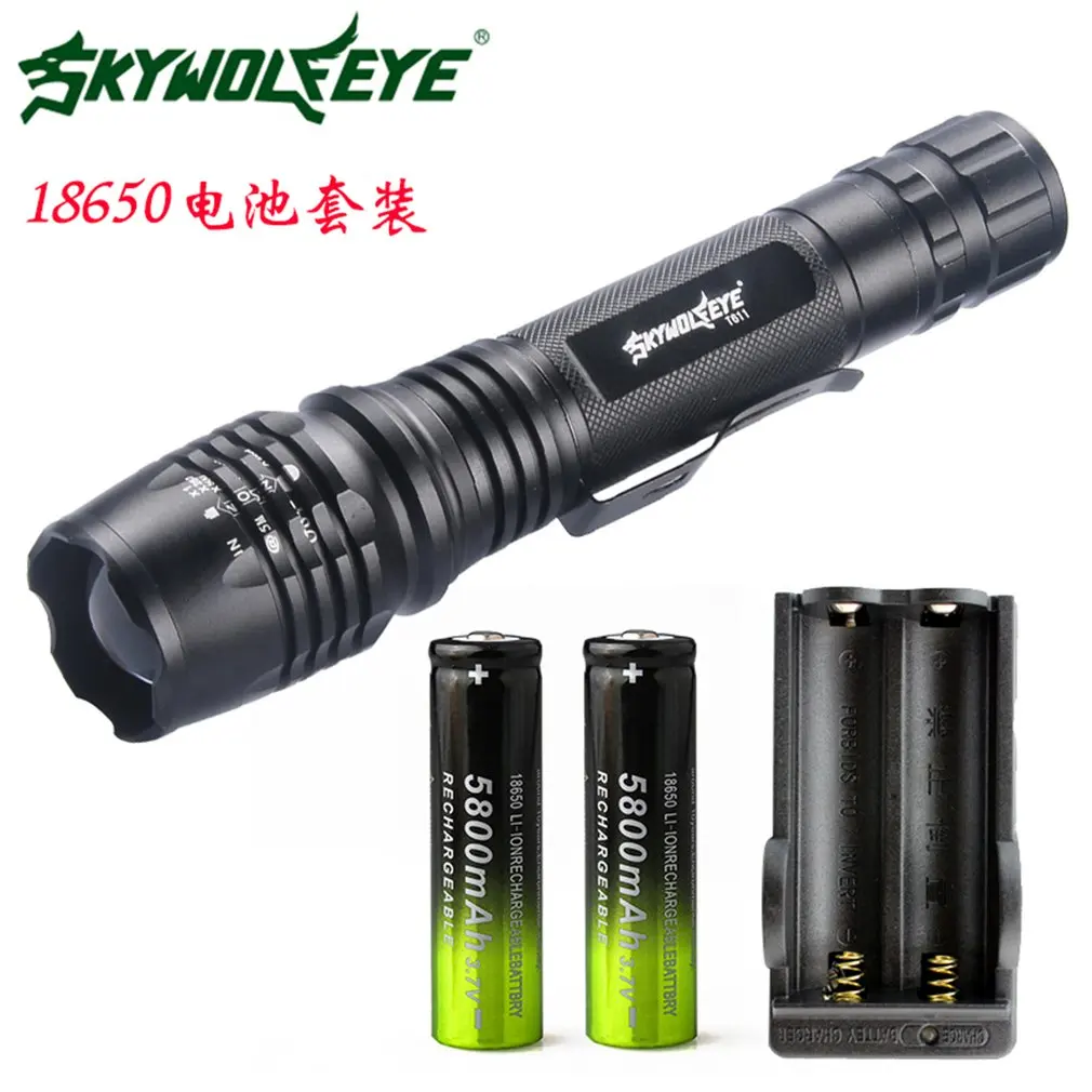 

T611 Telescopic flashlight Portable Powerful Practical Tactical LED Flashlight Super Bright For Hiking and Camping