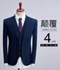 (Jacket+Vest+Pants) 2019 Men Thicken Woolen Suits Men's Slim Fit Business Tuxedo Wedding Suit Men Classic Formal Custom Suits 6