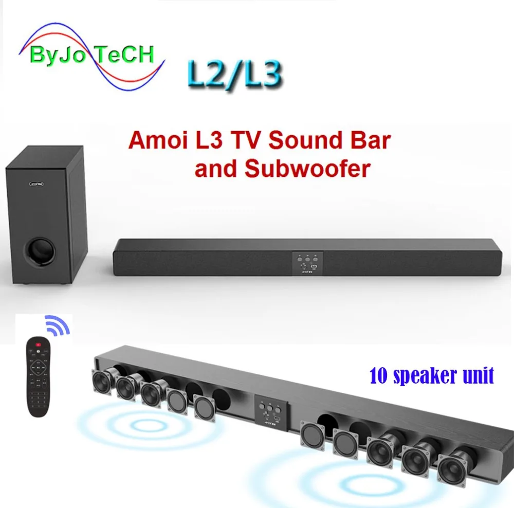 Amoi L3 L2 Soundbar wall pure wood speaker tv sound bar home theater Subwoofer Bluetooth 3D surround sound 10 horn Integrate Amoi L3 L2 Soundbar wall pure wood speaker tv sound bar home theater Subwoofer Bluetooth 3D surround sound 10 horn Integrate