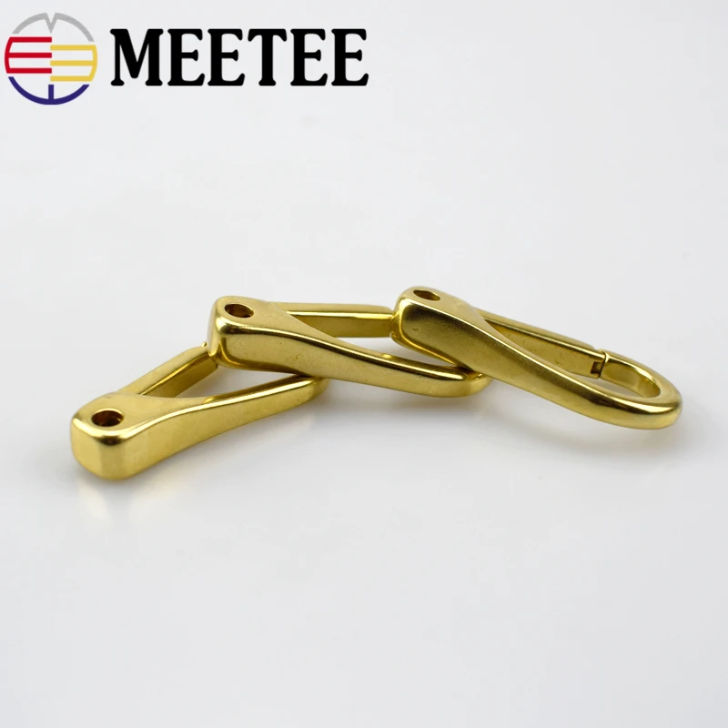 2шт Meetee Твердый латунный крюк металлическая застёжка сумка для багажа скоба с