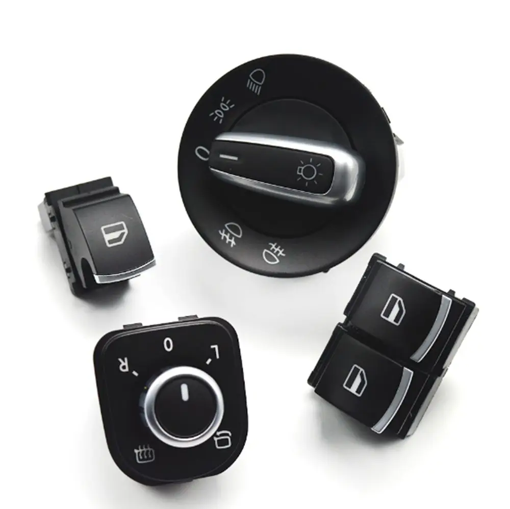 High quality chrome Window mirror headlight switch for Volkswagen