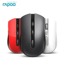 New Rapoo Noiseless Mice Multi-mode Silent Wireless Mouse with 1600DPI Bluetooth 3.0/4.0 RF 2.4GHz for Three Devices Connection