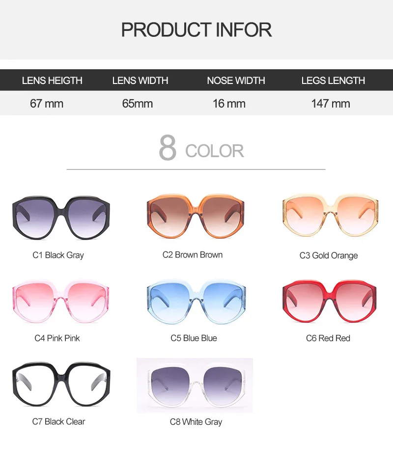 2018 Square Oversized Women Sunglasses (25)