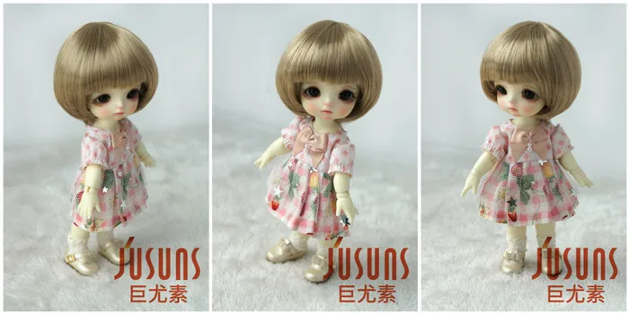 JD019 1/12 1/8 Популярные Короткие парики для мальчиков BJD куклы Размер 4-5 дюймов 5-6 дюймов Высокое качество синтетические мохеровые волосы