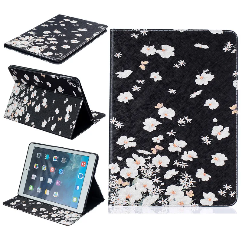 Cute Bear Case PU Leather For Ipad Air Case Butterfly Flower Stand Tablet Cover 9.7 Inch Wallet Fip For Apple Ipad Air 1 Cover (31)