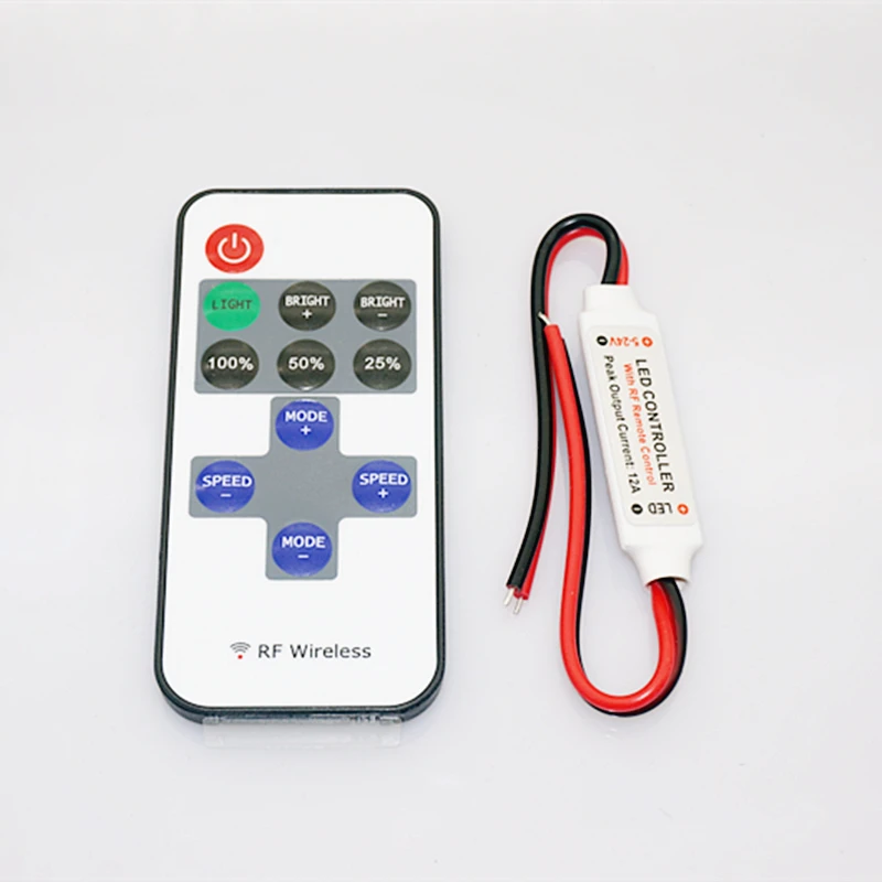 Оптовая продажа 1 шт DC5V 24V 11 ключей RF пульт дистанционного управления H3 # R мини