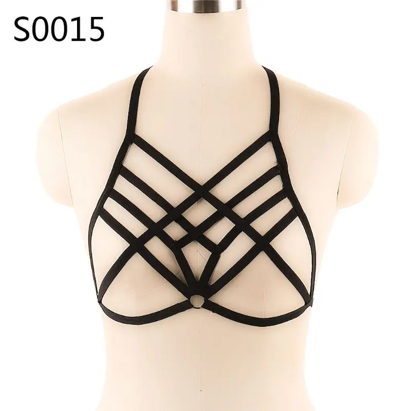 

Women Lingerie Hollow Sexy Bandage Strappy Bra Corset Push Up Top Underwear