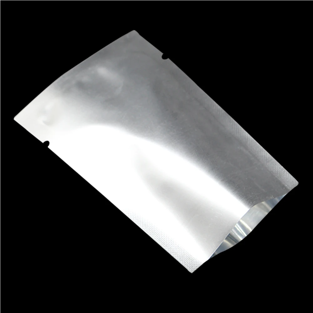 20 Silver 8x12cm Mylar Bags Open-Top Smell Proof Vacuum Seal Long Term Storage 