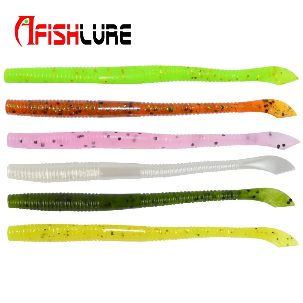

8 Pcs Fishing Afishlure 100mm 2.4g Soft Simulation Earthworm Worms Artificial Bait Lifelike Fishing Lure Tackle