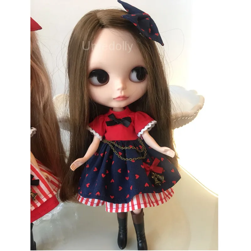 1 шт. Ретро платье для Blyth, Licca, Azone, Pullip, 1/6 BJD аксессуары для кукол игрушка для девочек