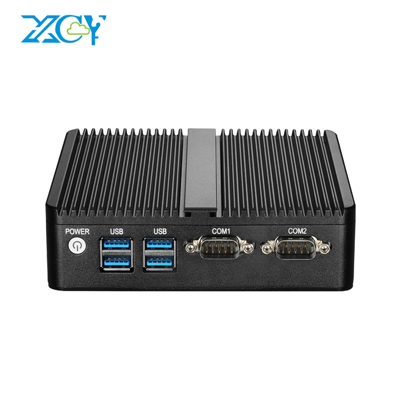 XCY X30 мини-ПК Intel Celeron N2808 Windows Linux 2*1000 Мбит LAN 2 * RS232 DB9 HDMI VGA 4 * USB мини PCI-E Wi-Fi компактный безвентиляторный PC