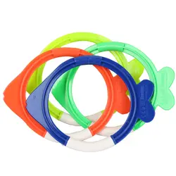 4 шт./компл. летний бассейн Детские Портативные детские игрушки кольцо для дайвинга Аксессуары для тренировок подводная вода игра в форме