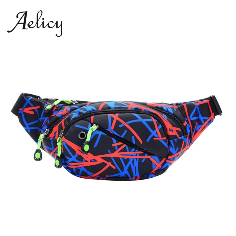 Поясная Сумка Aelicy Мужская Спортивная светящаяся нагрудная сумка из нейлона