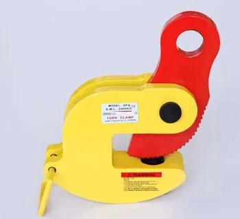 

5T 0-40MM DFQ type turnover horizontal lifting clamp, reverse hanger steel sheet board lifter clip grip claw lifting machine