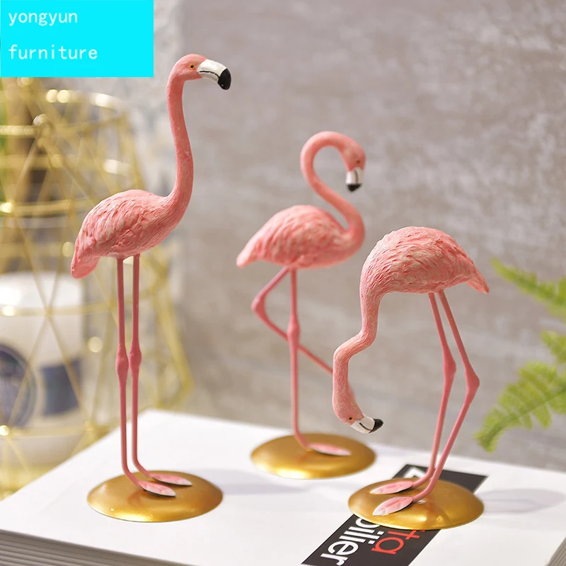 

Modern animal originality household ornament bookcase garnish pendula process resins flamingos Desktop furnishing articles bird