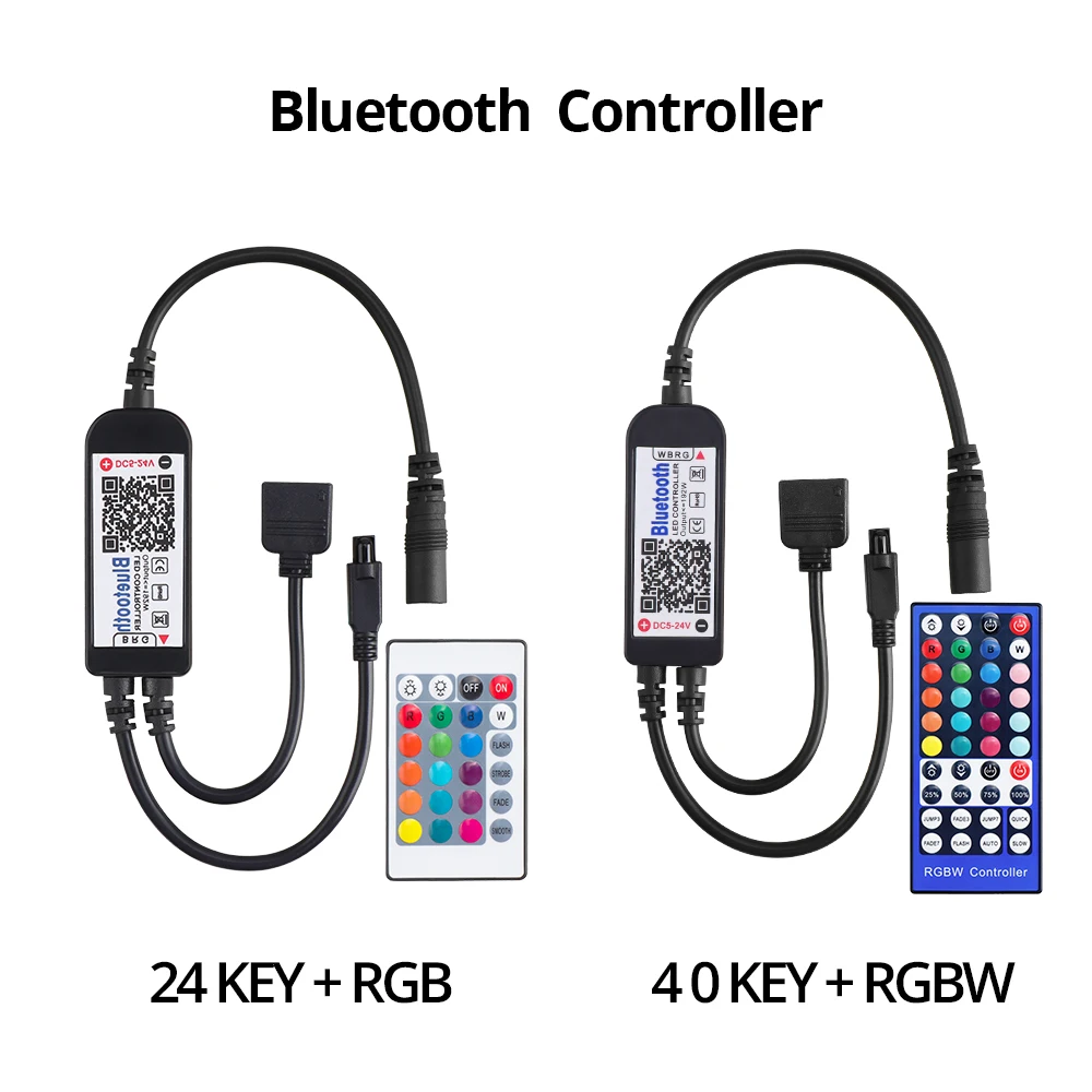 RGB RGBW Bluetooth светодиодный контроллер USB/24 клавиши/40 клавиш ИК-пульт дистанционного управления/приложение управления для RGB/RGBW/RGBWW светодиодный светильник